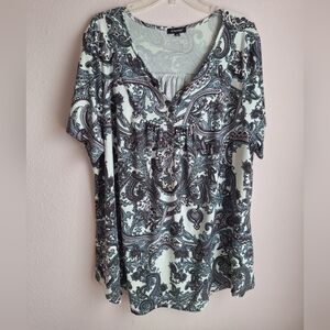 Paisley Print Women's Top